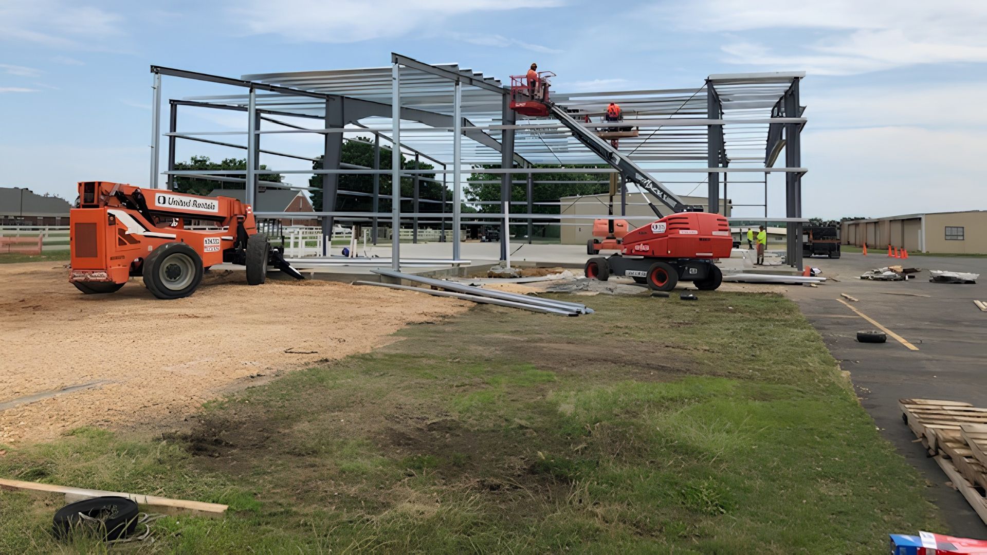 Conventional construction used in industrial building projects